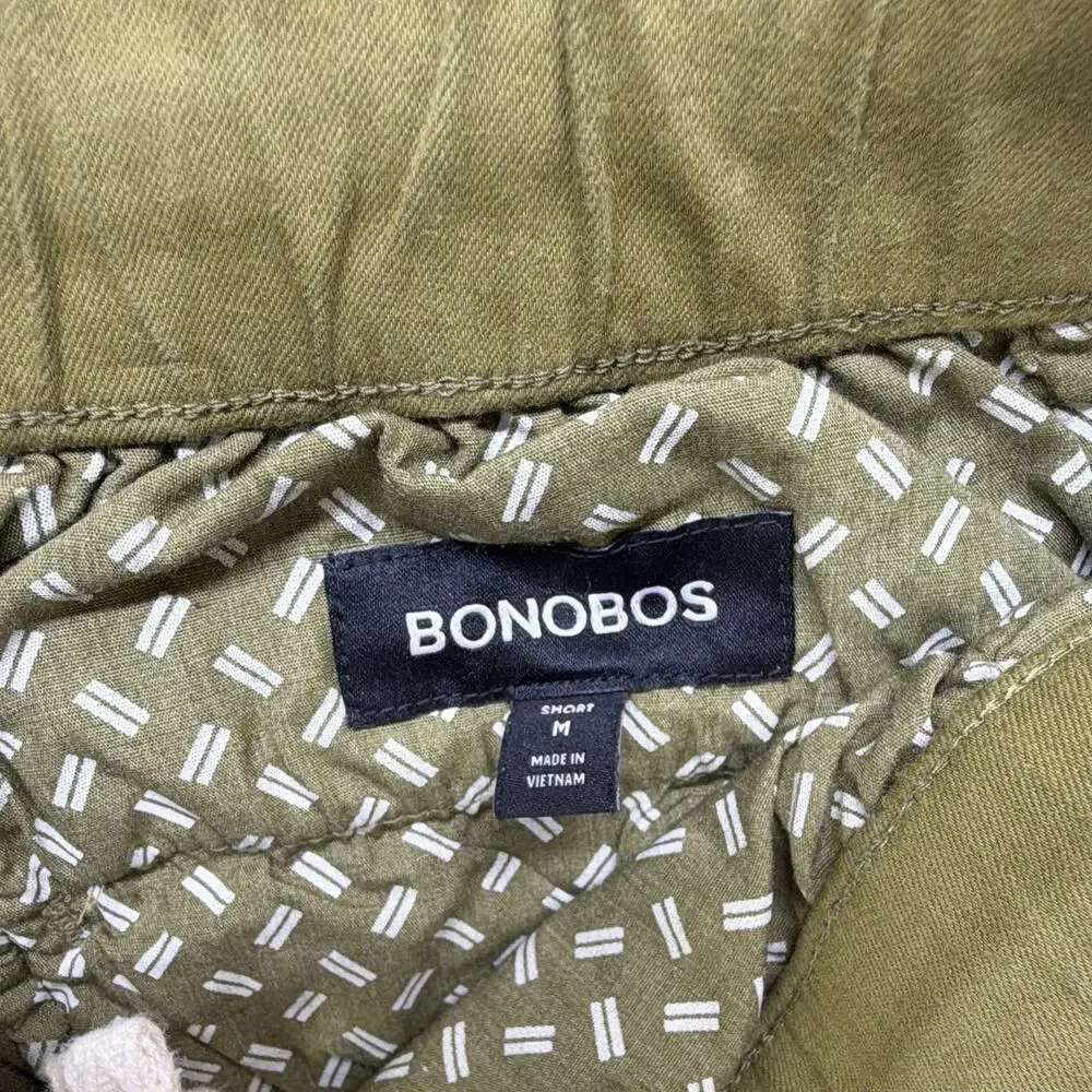 Bonobos Men's Slim Tapered Chino Pants Green 32 Twill Cotton Stretch